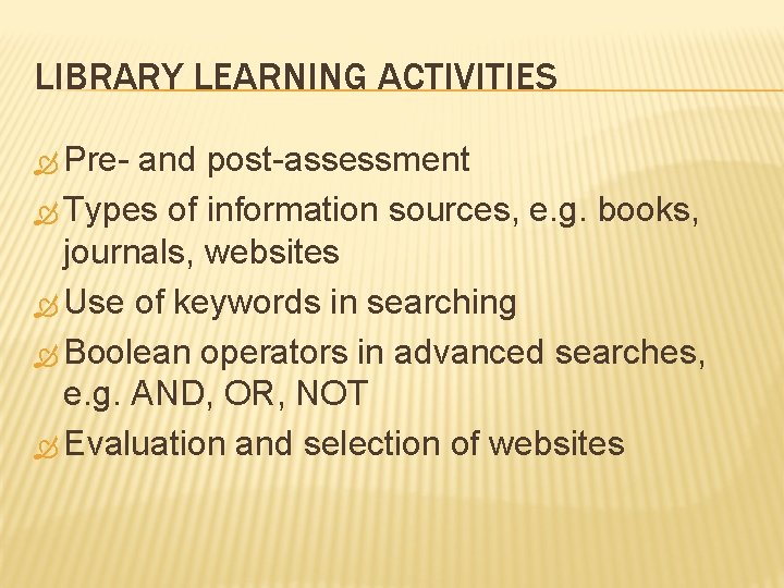 BRIDGING THE GAP THROUGH COLLABORATION Building writing intensive