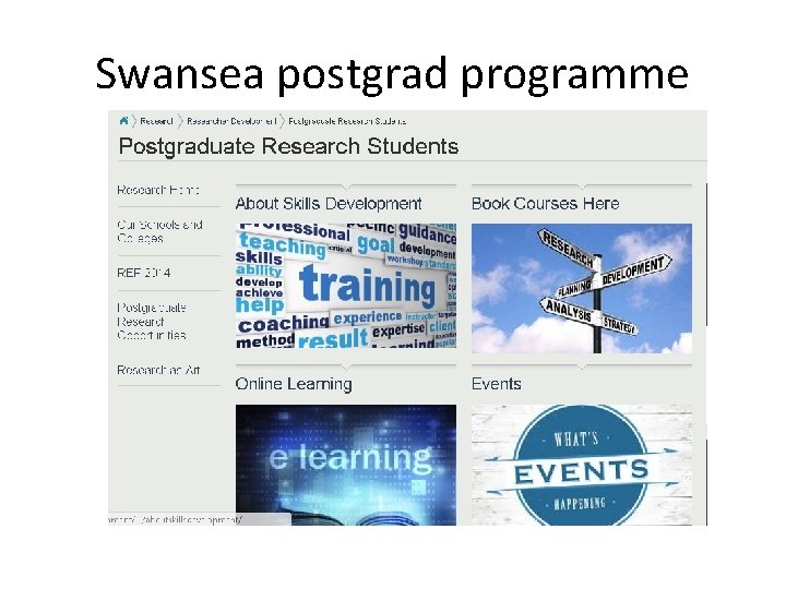 Swansea postgrad programme 