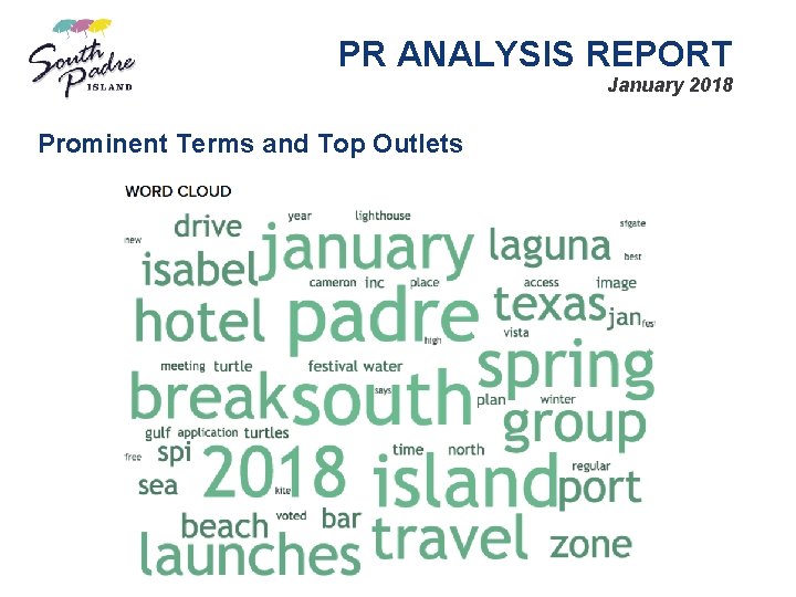PR ANALYSIS REPORT January 2018 Prominent Terms and Top Outlets 
