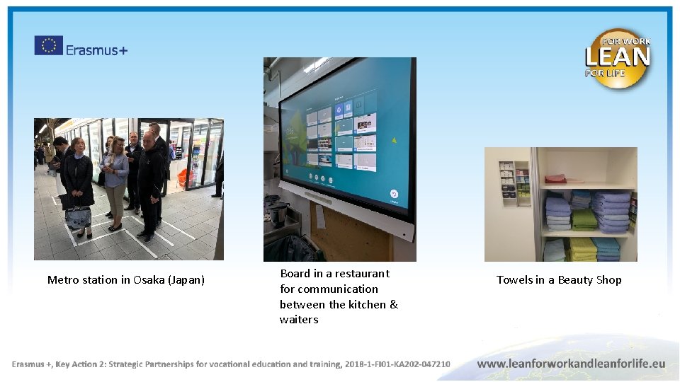 Metro station in Osaka (Japan) Board in a restaurant for communication between the kitchen