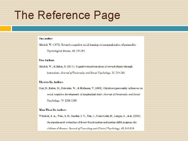The Reference Page 
