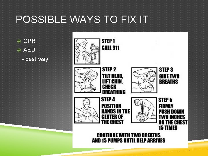 POSSIBLE WAYS TO FIX IT CPR AED - best way 
