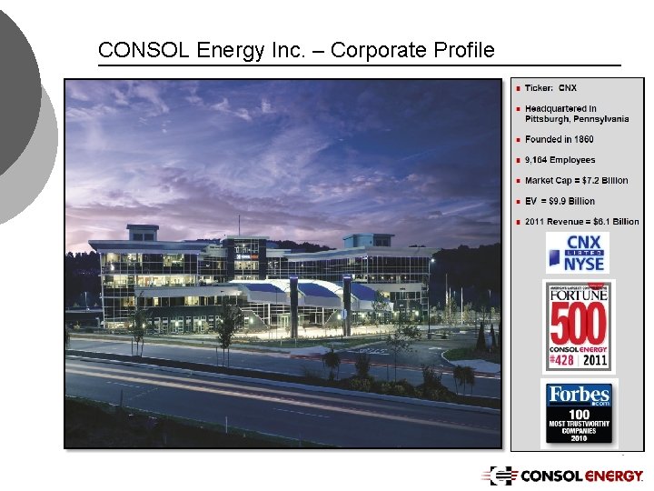 CONSOL Energy Inc. – Corporate Profile 