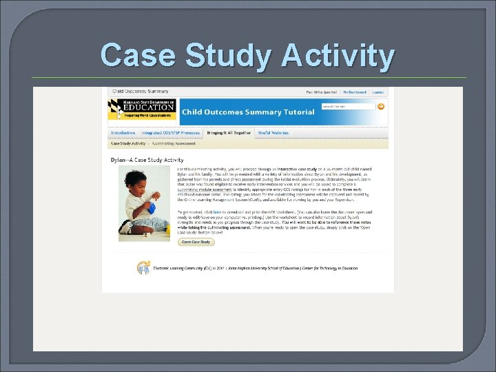 Case Study Activity 