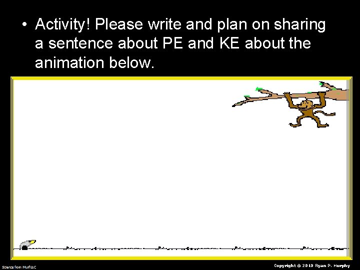  • Activity! Please write and plan on sharing a sentence about PE and
