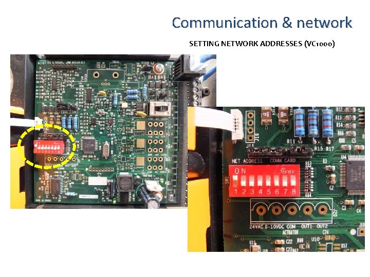 Communication & network SETTING NETWORK ADDRESSES (VC 1000) 