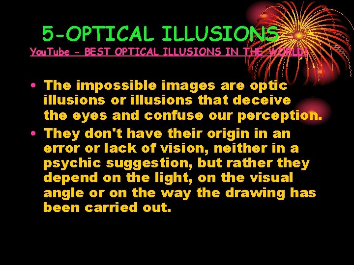 5 -OPTICAL ILLUSIONS You. Tube - BEST OPTICAL ILLUSIONS IN THE WORLD! • The