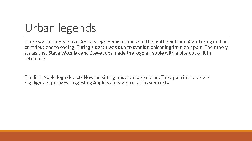 Urban legends There was a theory about Apple’s logo being a tribute to the Urban legends There was a theory about Apple’s logo being a tribute to the