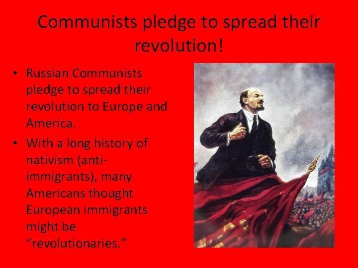 Communists pledge to spread their revolution! • Russian Communists pledge to spread their revolution Communists pledge to spread their revolution! • Russian Communists pledge to spread their revolution