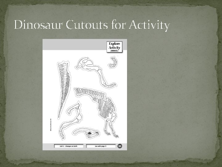 Dinosaur Cutouts for Activity 