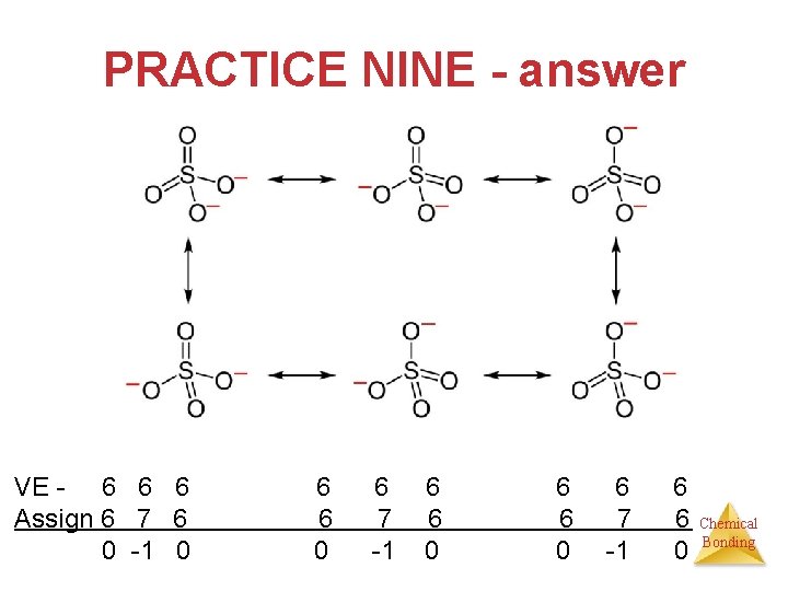 PRACTICE NINE - answer VE - 6 6 6 Assign 6 7 6 0