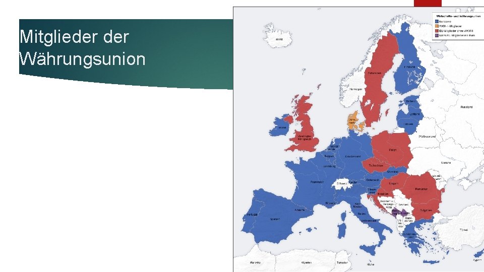 Mitglieder Währungsunion 