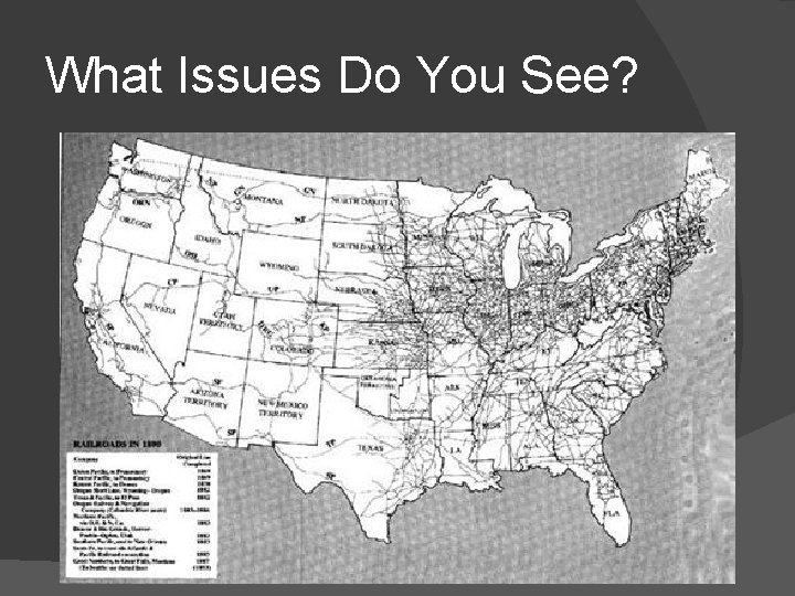 What Issues Do You See? 