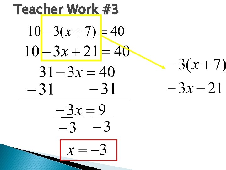 Teacher Work #3 