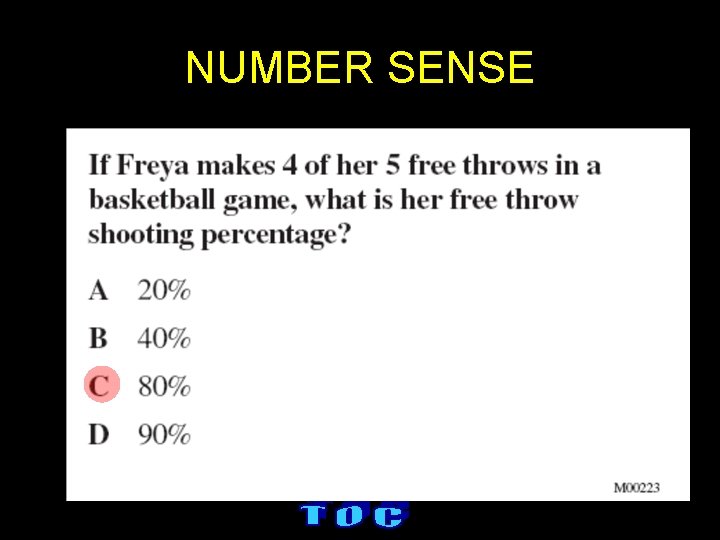 NUMBER SENSE 
