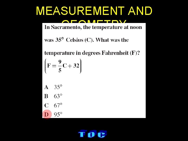 MEASUREMENT AND GEOMETRY 
