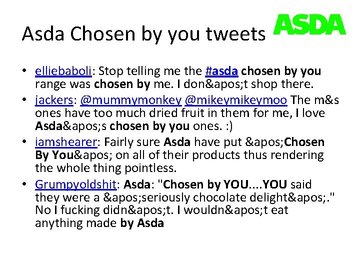 Asda Chosen by you tweets • elliebaboli: Stop telling me the #asda chosen by