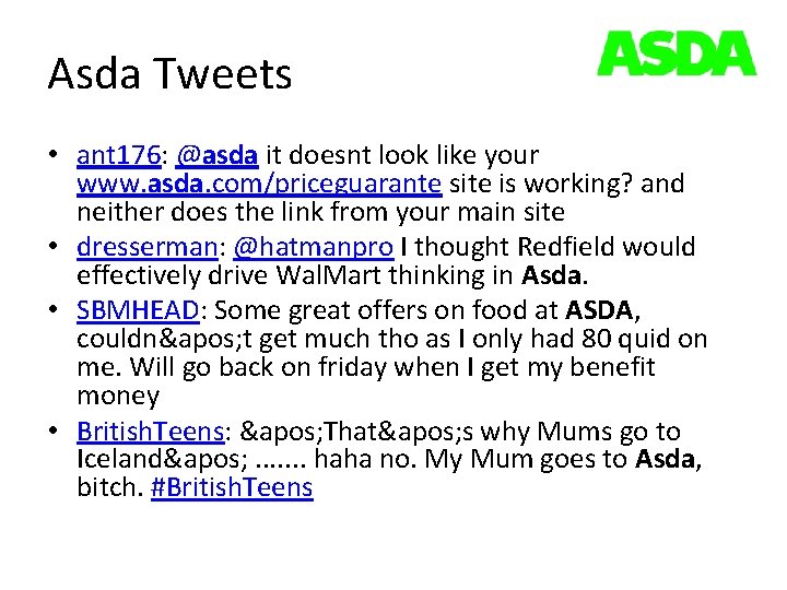 Asda Tweets • ant 176: @asda it doesnt look like your www. asda. com/priceguarante