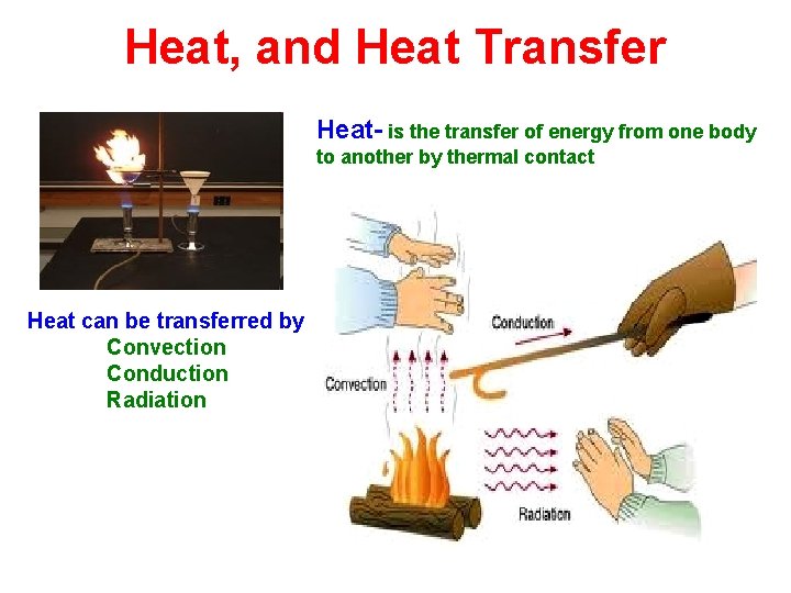 Heat, and Heat Transfer Heat- is the transfer of energy from one body to