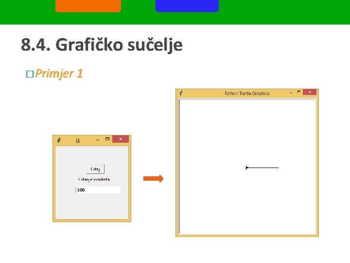 8. 4. Grafičko sučelje � Primjer 1 100 