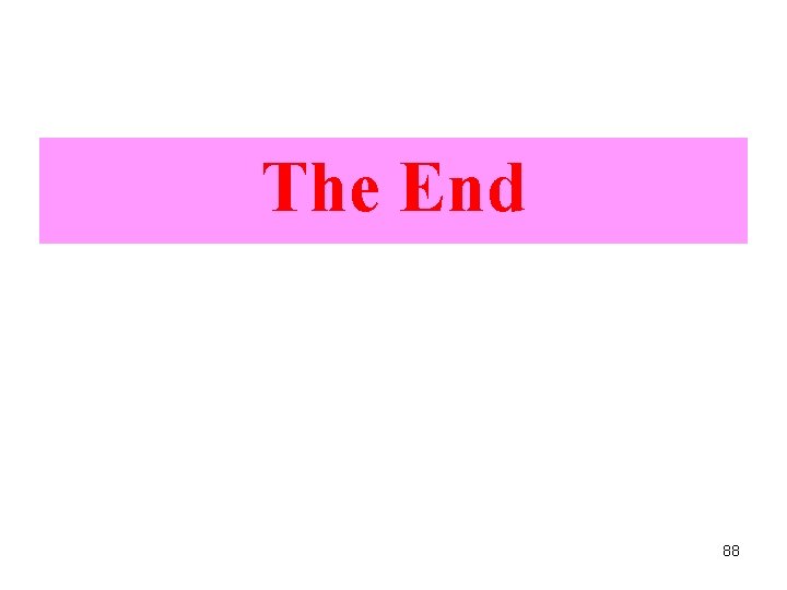 The End 88 