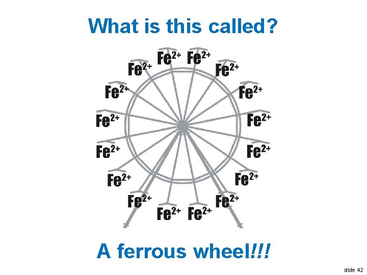 What is this called? A ferrous wheel!!! slide 42 