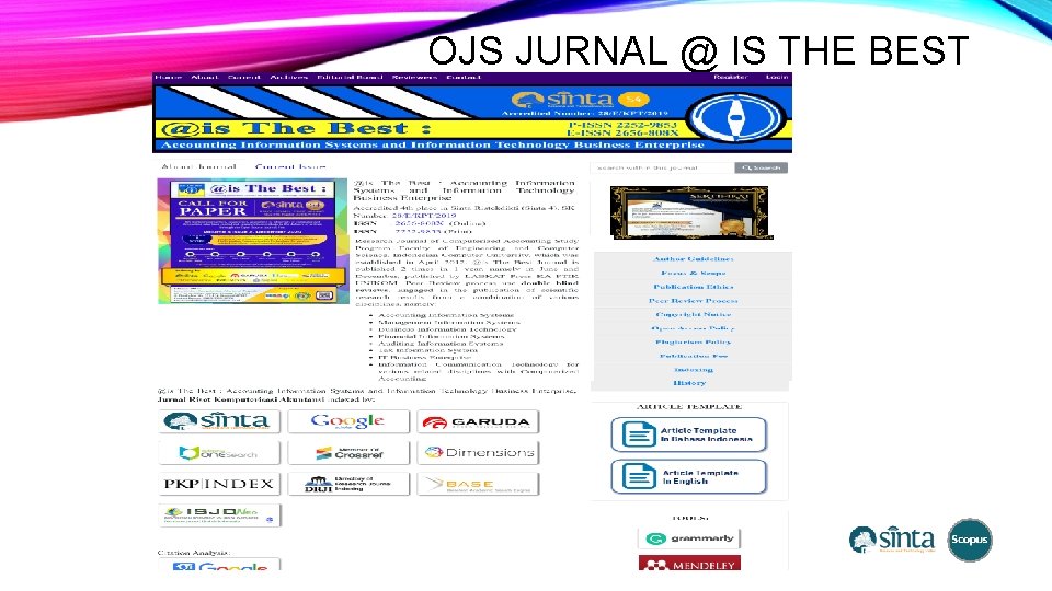 OJS JURNAL @ IS THE BEST 