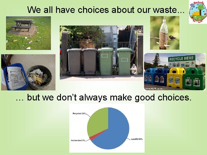 We all have choices about our waste. . . … but we don’t always