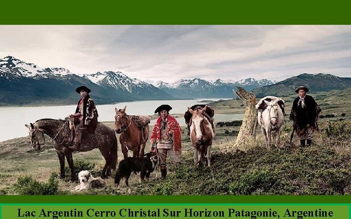 Lac Argentin Cerro Christal Sur Horizon Patagonie, Argentine 