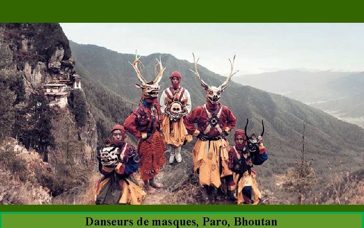 Danseurs de masques, Paro, Bhoutan 