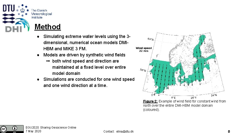 Method ● Simulating extreme water levels using the 3 dimensional, numerical ocean models DMIHBM