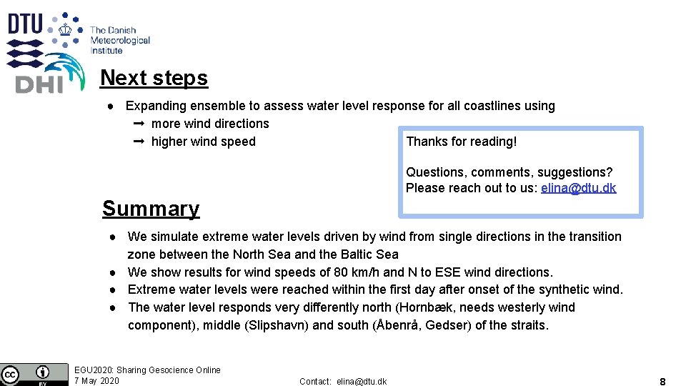 Next steps ● Expanding ensemble to assess water level response for all coastlines using