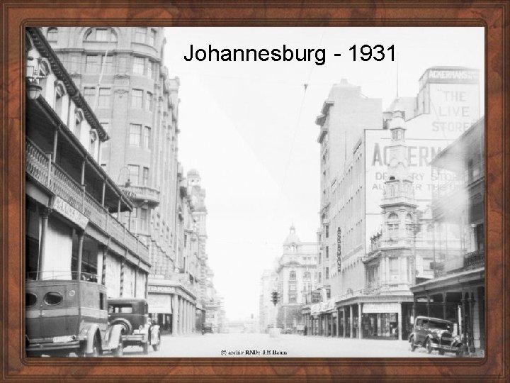 Johannesburg - 1931 