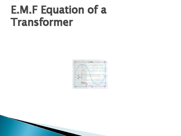 E. M. F Equation of a Transformer 