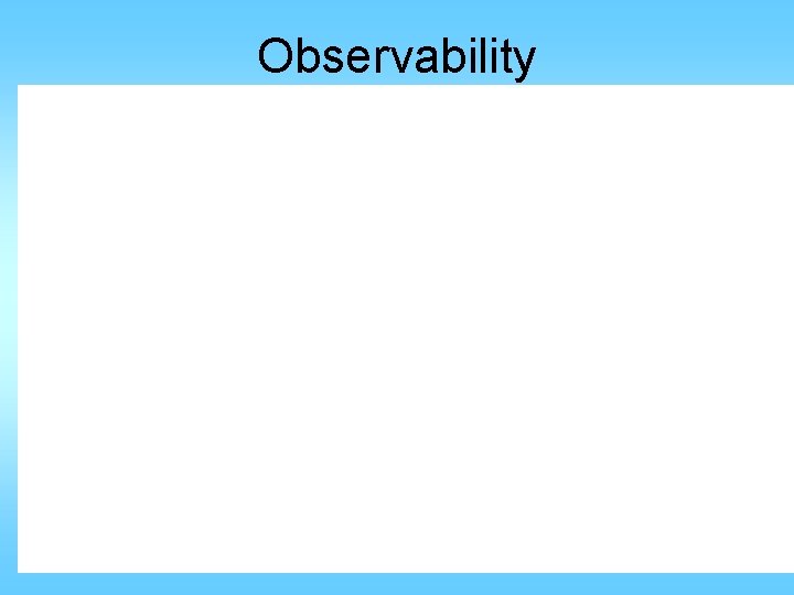 Observability 