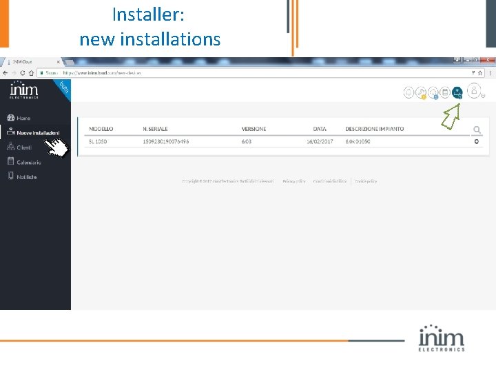 Installer: new installations 