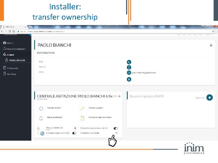 Installer: transfer ownership 