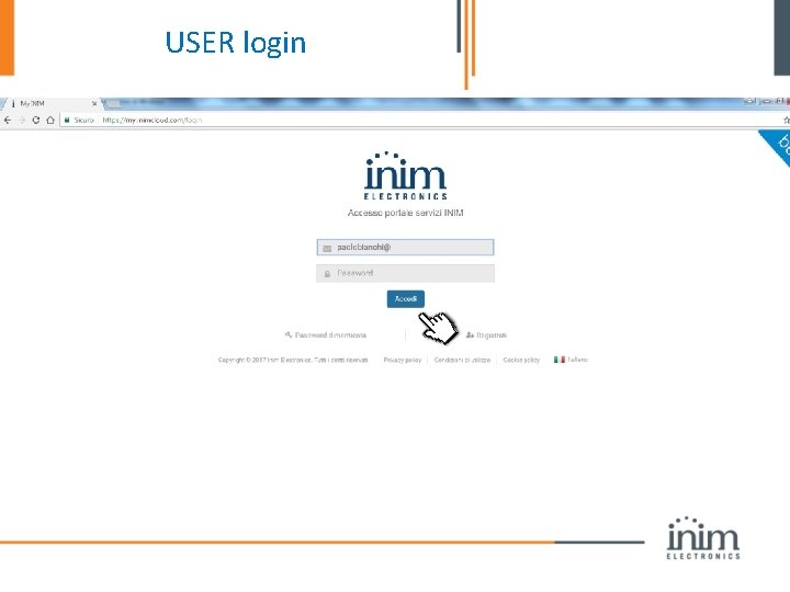USER login 