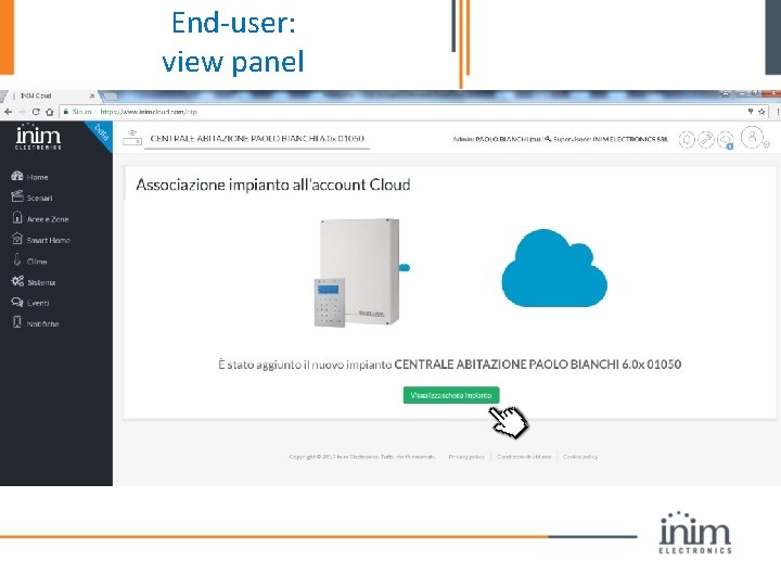 End-user: view panel 
