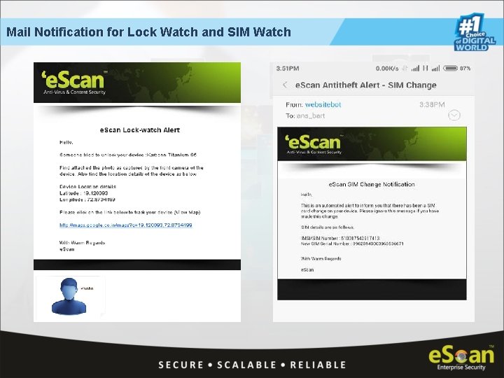 Mail Notification for Lock Watch and SIM Watch 