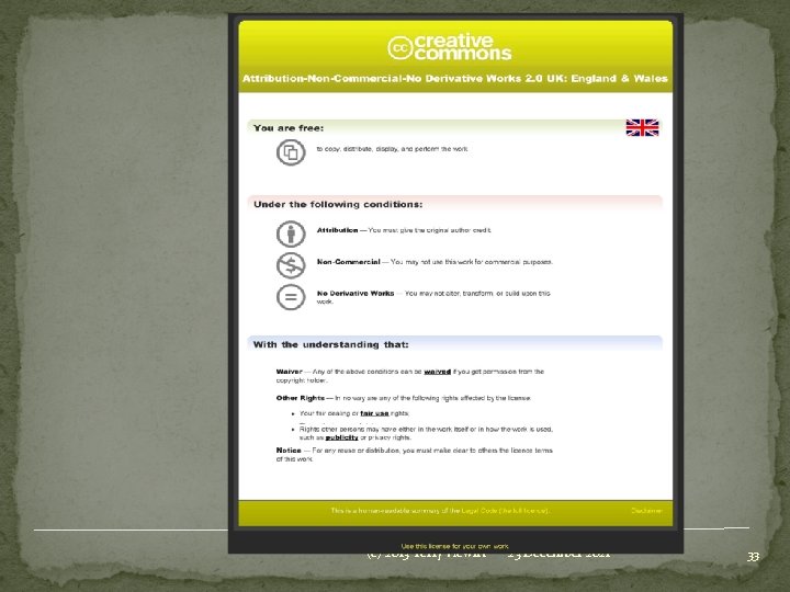 (c) 2013 Terry Hewitt 23 December 2021 33 