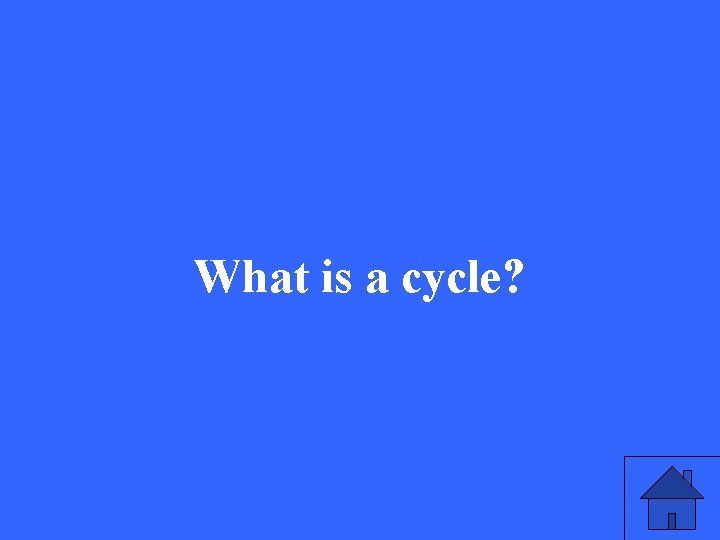 What is a cycle? 