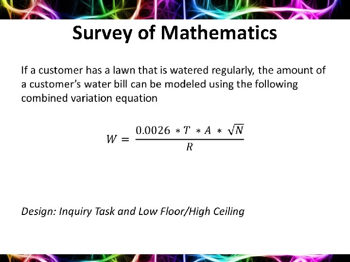 Survey of Mathematics • 