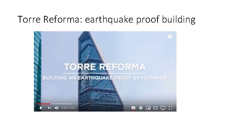 Torre Reforma: earthquake proof building 