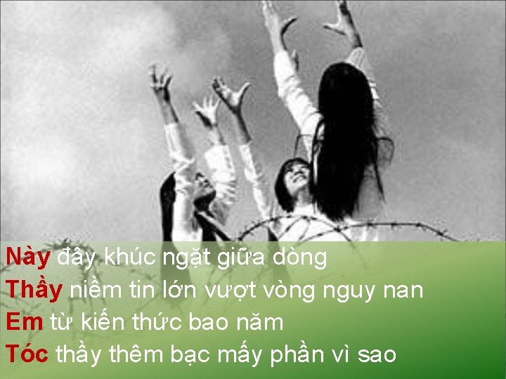 Này đây khúc ngặt giữa dòng Thầy niềm tin lớn vượt vòng nguy nan
