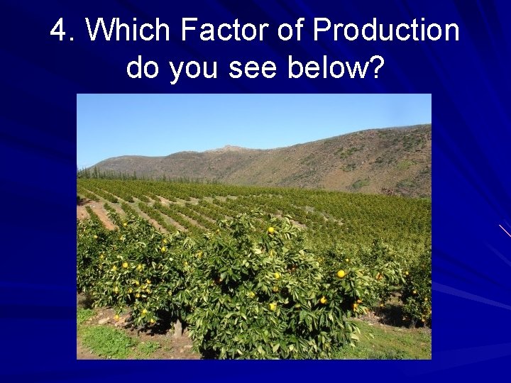 4. Which Factor of Production do you see below? 