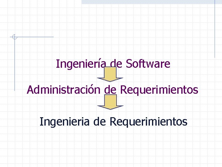 Ingeniería de Software Administración de Requerimientos Ingenieria de Requerimientos 