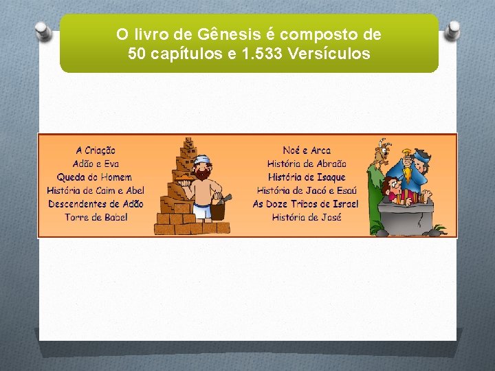 OS CINCO PRIMEIROS LIVROS A Bblia tem muitos