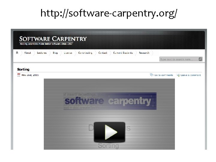 http: //software-carpentry. org/ 