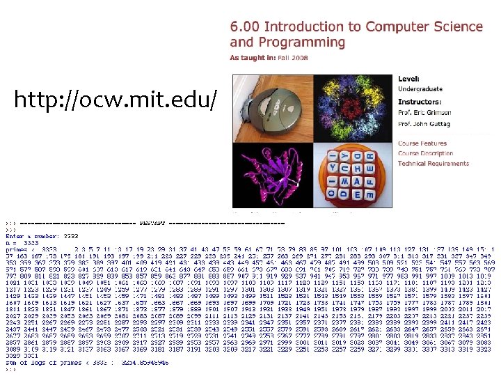 http: //ocw. mit. edu/ 